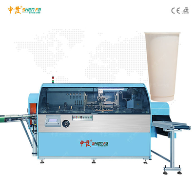 Plastik Kahve Bertaraf Bardağı için 75pcs / Min Otomatik Serigrafi Baskı Makinesi