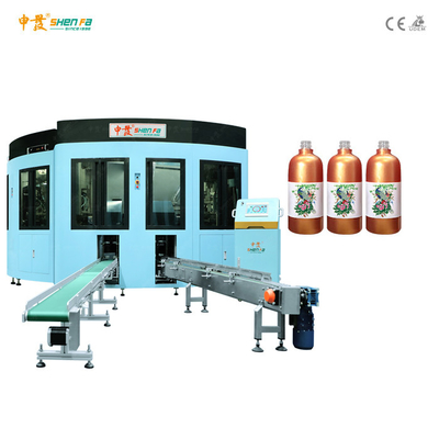 Cam Şişe İçin 1-8 Tam Otomatik Renkli Serigrafi ve Sıcak Damgalama Makinesi