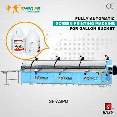 Plastik Şişe İçin Bire Üç Renkli Servo Serigrafi Makinesi PLC Kontrollü
