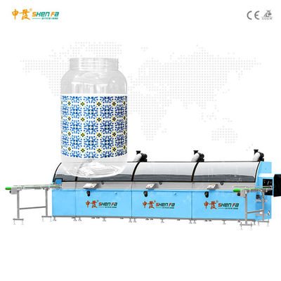 Galon Şişe İçin UV Kurutma 1-3 renk Otomatik Serigrafi Baskı Makinesi