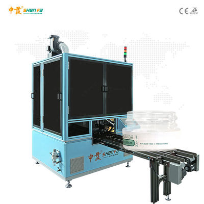 SF-SR12B-G Kavanozlar için dört renkli üst baskı için otomatik serigrafi makinesi