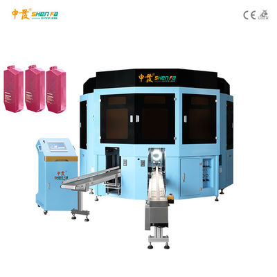 Plastik Şişeler İçin Altı Renkli Otomatik Serigrafi Makinesi